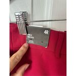 EXPRESS high waist high rise ankle dress pants size 4 R dark red color NWT Photo 2