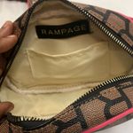 Rampage brown and pink oval shape Fannie Pack style bag and belt Photo 4
