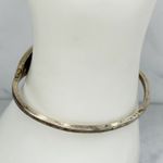 Vintage Alpaca Mexico Mother of Pearl Shell Flower Inlay Bangle Green Photo 6