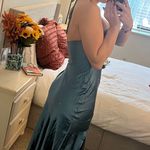 Selfie Leslie Kindred Spirit Strapless Gathered Bust Midi Dress Blue Photo 5