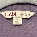 CAbi  Vintage Cropped Fitted Jean Jacket S Dusty Purple EUC Photo 2