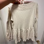 Miss Me  Linen Babydoll Lace Embroidered V-Neck Top Flowy Coastal Cowgirl Photo 7