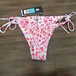 Blackbough NWT  bikini side ties ruched cheeky bottoms in pink romance size M Photo 0