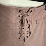Free People  Mauve Downhill Flared lace up yoga pants size M Photo 87