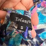 Tolani  silk maxi dress Sz S colorful Photo 6