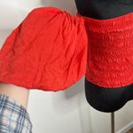 Young Fabulous and Broke Yacht Top, Smocked Puff Sleeve Off Shoulder Linen Blend Photo 4