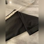 Nasty Gal Size L Black Faux Leather Knee Guard Stretch Pull On Leggings Photo 7