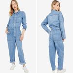 Madewell Denim Relaxed Coverall Jumpsuit in Glenroy Wash, NWT, size S Photo 1