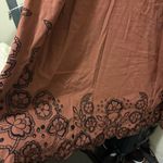 Anthropologie Mauve by  Daphne Embroidered Honey Brown Midi Dress Photo 4