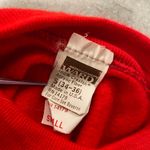 VTG Montgomery Ward Size S Red High Neck Short Sleeve Banded Waist Sweatshirt Photo 10