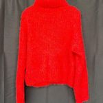 RE/DONE $495 NWT 90s OVERSIZED TURTLENECK SWEATER IN RED SZ SMALL Photo 2