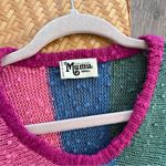 Show Me Your Mumu  bonfire knit‎ sweater rainbow stripe women’s size S Photo 5