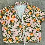 Marine layer EUC Pink Citrus Print Short Sleeve Lucy Top, Size Medium Photo 9
