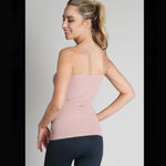 NIKIBIKI NEW Dusty Rose V Strap Neckline Soft and Stretchy Tank Top Photo 1