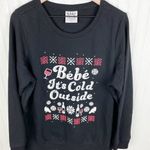 Torrid  Schitt's Creek Sweatshirt Cozy Fleece Bebe It's Cold Outside Black 1X Photo 4