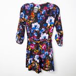 Yumi Kim NWT | Black Floral Liz Belted Tie Waist Romper With Pockets Sz. XS Photo 5