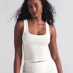 SKIMS  Cotton Rib Tank in Marble, Size Medium Photo 0