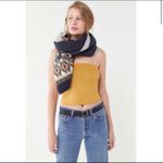 Urban Outfitters  Suede Mustard Cropped Tube Top Photo 2