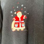 Christopher & Banks  Vintage Christmas Sweater with Santa Blue Holiday Sweaters Photo 1