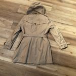 Beautiful MK Belted Trench coat w removable hood Tan Size XL Photo 7