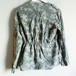 Knox Rose Camo Green Drawstring Open Shirt Jacket S Photo 3