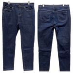 Brooks Brothers  Supima Cotton Blend Dark Wash Skinny Jeans Size 10 Photo 7