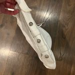 Tianello White Hobo Bag with Textured Leather and Silver Hardware Photo 4