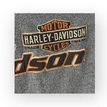 Harley Davidson Harley-Davidson® ⍟ Logo Fleece Zipper Sweatshirt Track Jacket ⍟ Heather Black L Photo 3