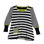 Libretto NYC Sweater Womens XS Navy White Stripe Casual Office Preppy Nautical Blue Photo 0