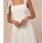 Lulus Radiant Romance White Tie Strap Maxi Dress Formal Bridal Wedding XL NWT Photo 3