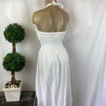 Sea Spice White Crochet Lace Asymmetric Sleeveless Halter Summer Midi Dress L Size L Photo 1