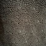 LeRoy Knitwear Vintage Black Crochet Top | EUC | Scalloped Hem Size M Photo 4