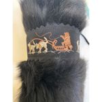 Cristina Italian Leather Faux Fur Winter Boots NWOT Sz 38/7.5 Dog Sled Trim VTG Black Photo 10