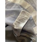Maeve  Pocket Tunic Button Down Shirt Blue White Pinstripe XXSP Photo 5