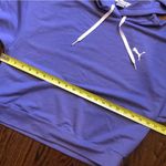 Puma  Women's Purple Semi- Cropped Oversized Hoodie Sz Medium Photo 4