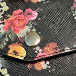 Black Floral Vegan Leather Mini Crossbody Bag Photo 9