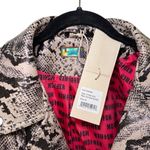 Mother the chopper snakeskin leather jacket Medium Black Photo 2