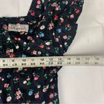 vintage women's XS small Saks Fifth Ave Young dimensions black floral tiered mid Photo 10