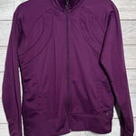 Nike  Women M Jacket Athletic‎ Purple Pink Full Zip Fitted Athletic Wear Pockets Photo 0
