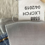 Aeropostale  Distressed Skinny Denim Jeans Womens 6 Short Blue Raw Hem‎ Low Rise Photo 10