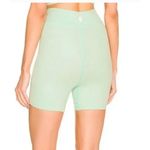 Free People FP Movement Shorts Womens XS Turquoise Mint Free Throw High Waist Ribbed New Photo 3