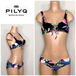 PilyQ New.  multicolored palm leaf bikini. Photo 2