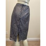 Newport News #15 Women's Sz: 12, Silver Gray Lace Skirt by Photo 1