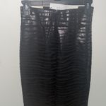 ZARA  Zebra Striped Leather Hi-Rise Leggings Photo 8