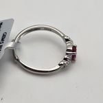 NWT Sterling Silver & Lab Created Ruby Adjustable Ring Red Photo 4