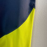 Zyia Leggings 14 16 Neon Yellow Parallel Luxe High Rise 7/8 Ruched Ribbed Active Photo 4