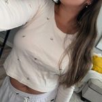 Long Sleeve Shirt With Mini Flowers Pink Size M Photo 0