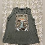 Super Chic “Follow The Sun” Tee Green Boho T Shirt sz M Size M Photo 0