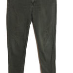 Vince  ladies army green distressed 5 pocket skinny jeans size 28 Photo 2