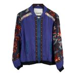 Desigual Lightweight Bomber Jacket US Large‎  Embroidered "Yhan" New Photo 3
